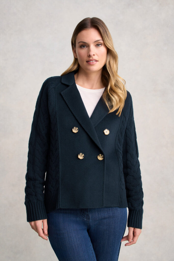 Cable Mix Jacket - Ink